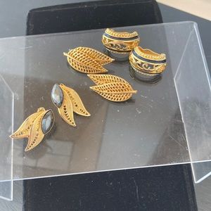 Trio of Vintage Clip Ons